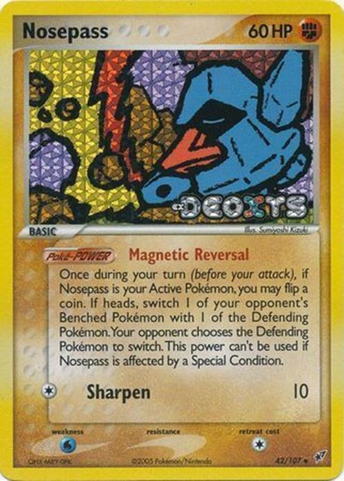 Nosepass (42/107) (Stamped) [EX: Deoxys] | Amazing Games TCG