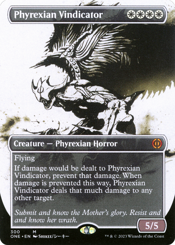 Phyrexian Vindicator (Borderless Ichor) [Phyrexia: All Will Be One] | Amazing Games TCG