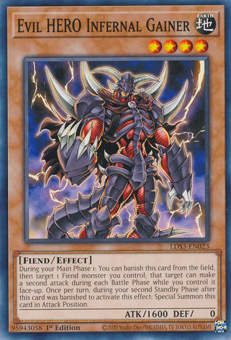 Evil HERO Infernal Gainer [LDS3-EN023] Common | Amazing Games TCG