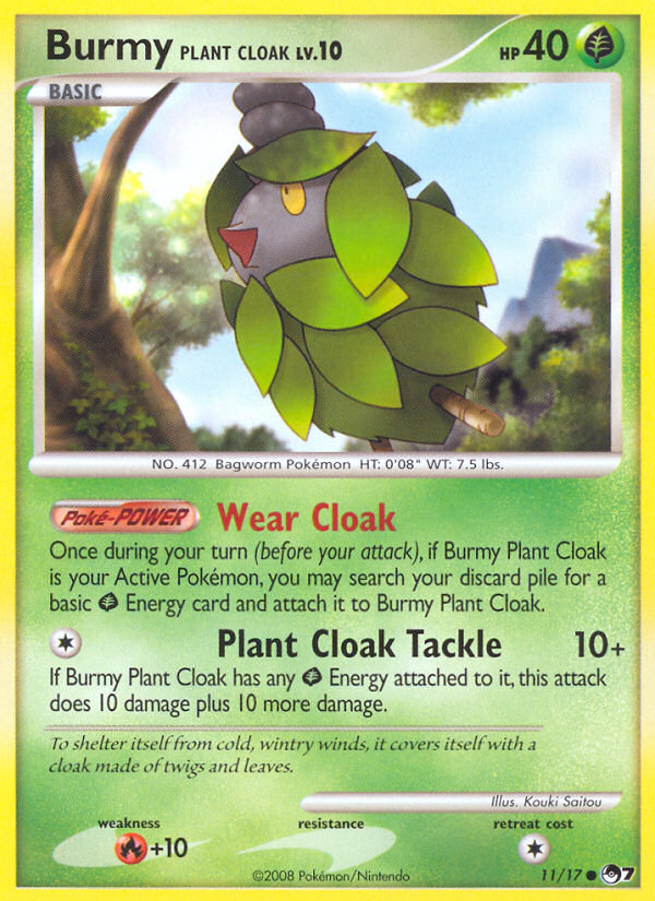 Burmy Plant Cloak (11/17) [POP Series 7] | Amazing Games TCG