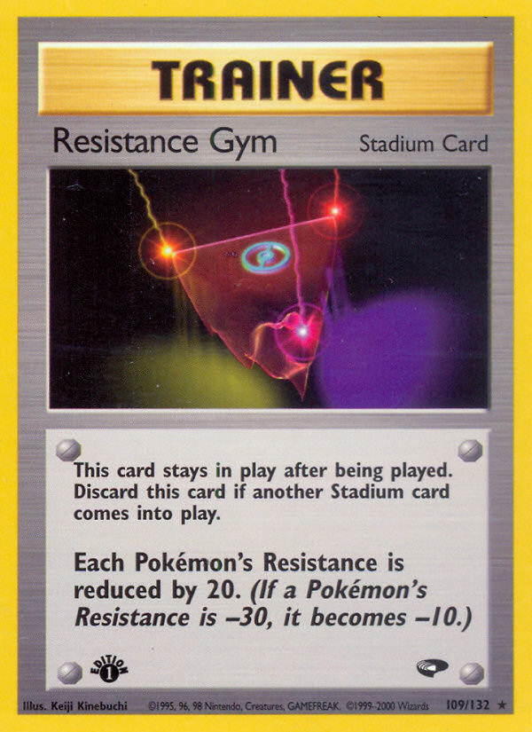 Resistance Gym (109/132) [Gym Challenge 1st Edition] | Amazing Games TCG