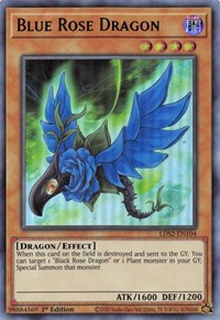 Blue Rose Dragon (Green) [LDS2-EN104] Ultra Rare | Amazing Games TCG