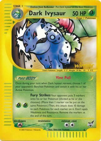 Dark Ivysaur (6) (Winner) (Jumbo Card) [Best of Promos] | Amazing Games TCG