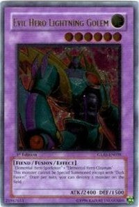 Evil Hero Lightning Golem (UTR) [Gladiator's Assault] [GLAS-EN039] | Amazing Games TCG