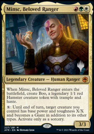 Minsc, Beloved Ranger (Promo Pack) [Dungeons & Dragons: Adventures in the Forgotten Realms Promos] | Amazing Games TCG