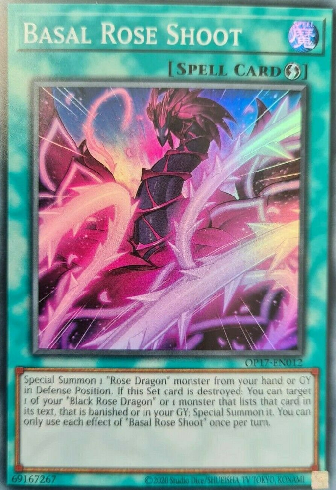 Basal Rose Shoot [OP17-EN012] Super Rare | Amazing Games TCG