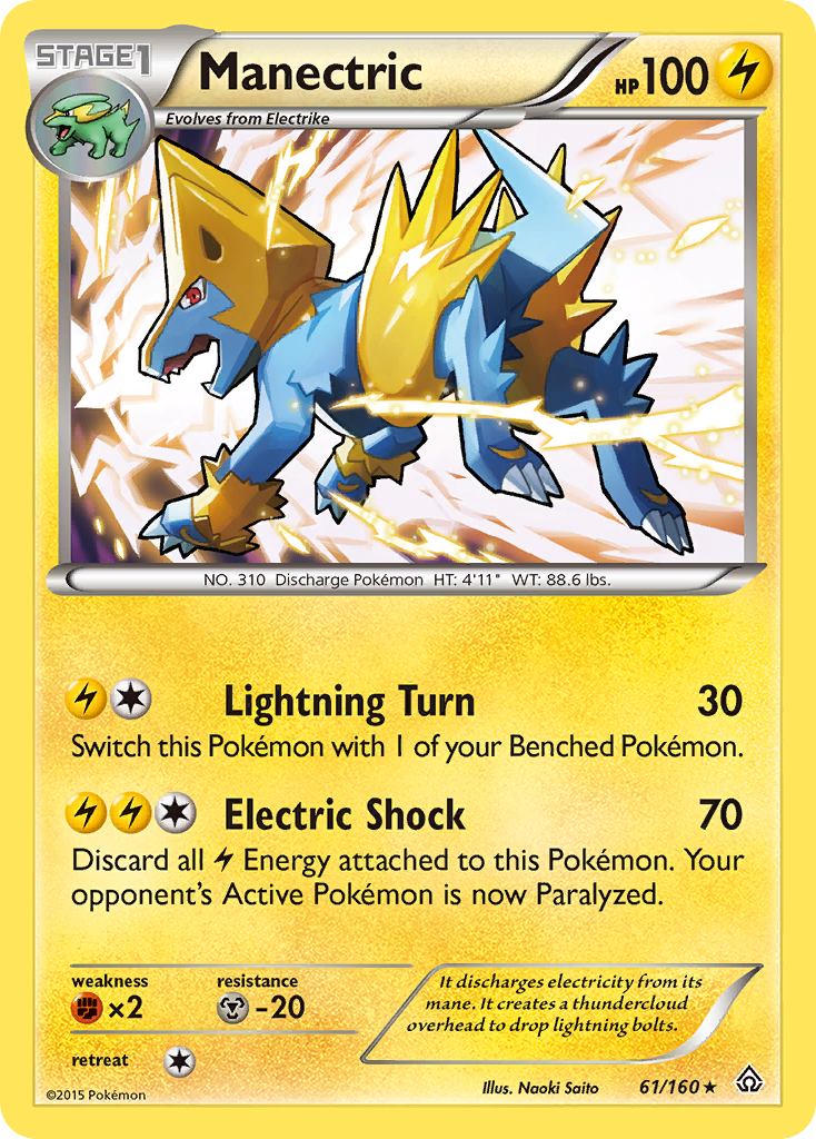 Manectric (61/160) [XY: Primal Clash] | Amazing Games TCG