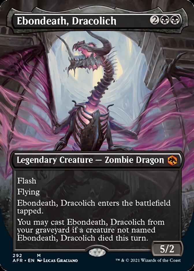 Ebondeath, Dracolich (Extended) [Dungeons & Dragons: Adventures in the Forgotten Realms] | Amazing Games TCG