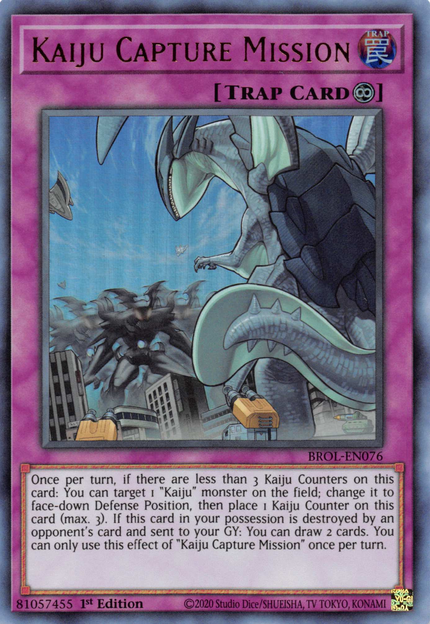 Kaiju Capture Mission [BROL-EN076] Ultra Rare | Amazing Games TCG