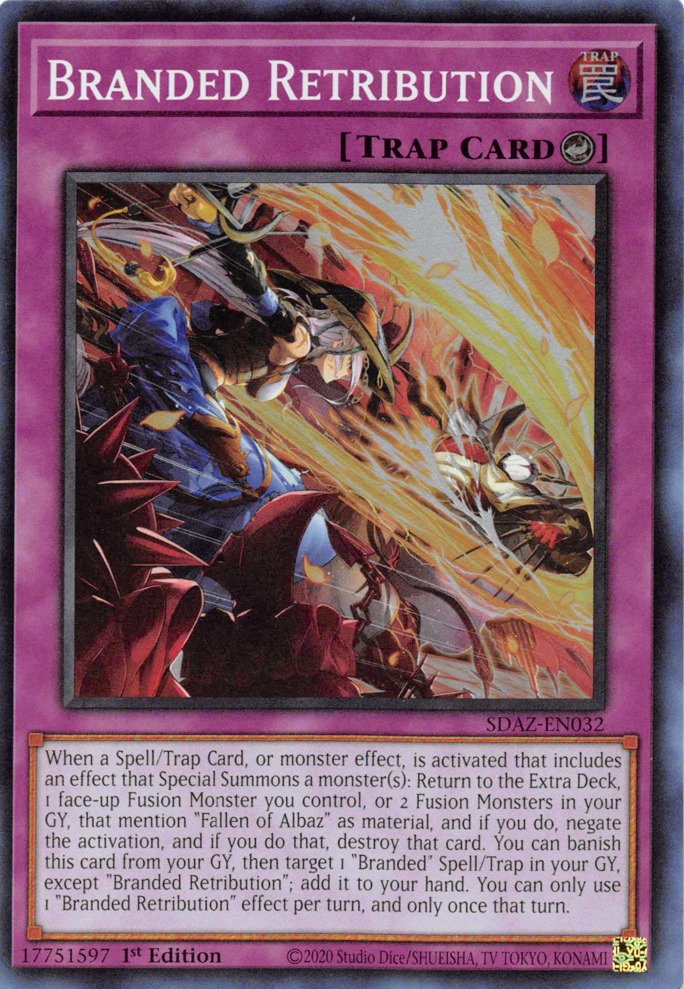 Branded Retribution [SDAZ-EN032] Super Rare | Amazing Games TCG