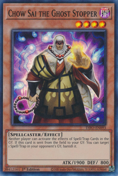 Chow Sai the Ghost Stopper [DIFO-EN093] Super Rare | Amazing Games TCG