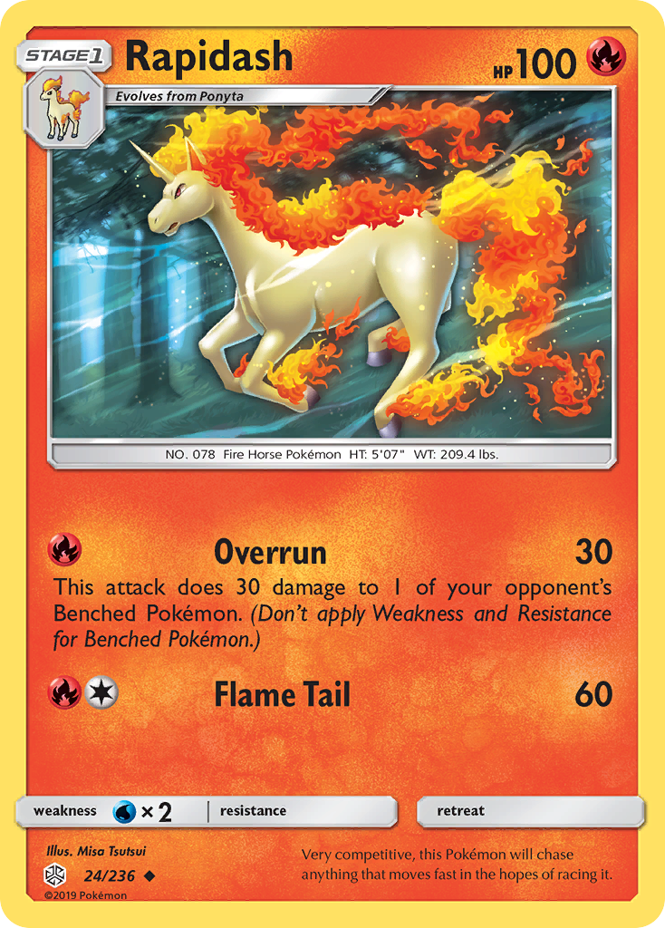 Rapidash (24/236) [Sun & Moon: Cosmic Eclipse] | Amazing Games TCG