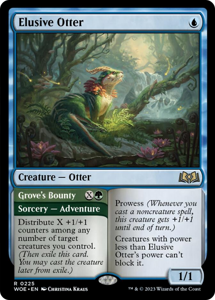 Elusive Otter // Grove's Bounty [Wilds of Eldraine] | Amazing Games TCG