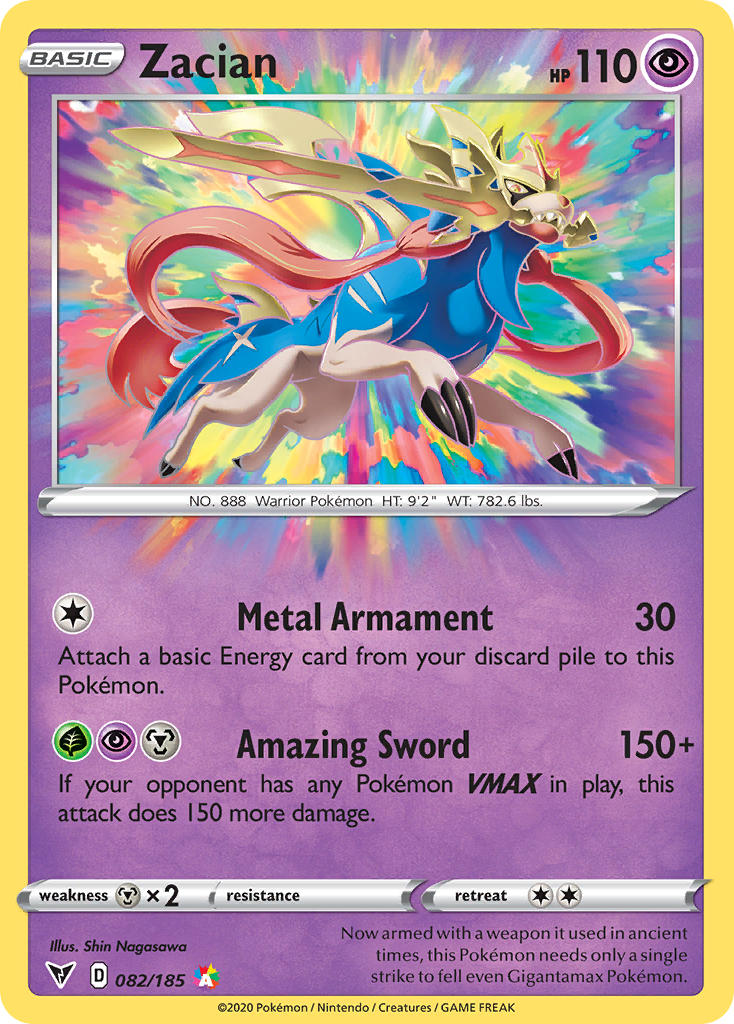 Zacian (082/185) [Sword & Shield: Vivid Voltage] | Amazing Games TCG