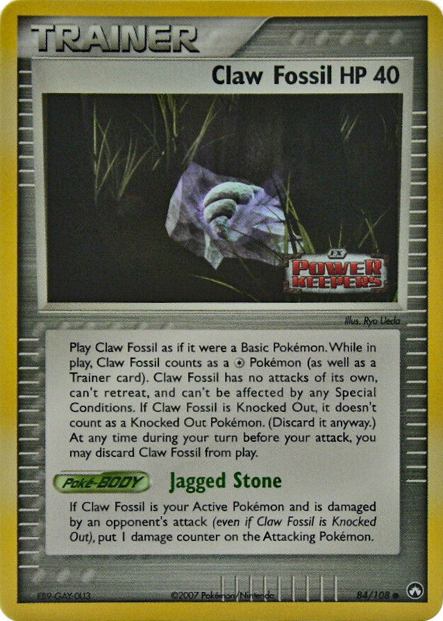 Claw Fossil (84/108) (Stamped) [EX: Power Keepers] | Amazing Games TCG