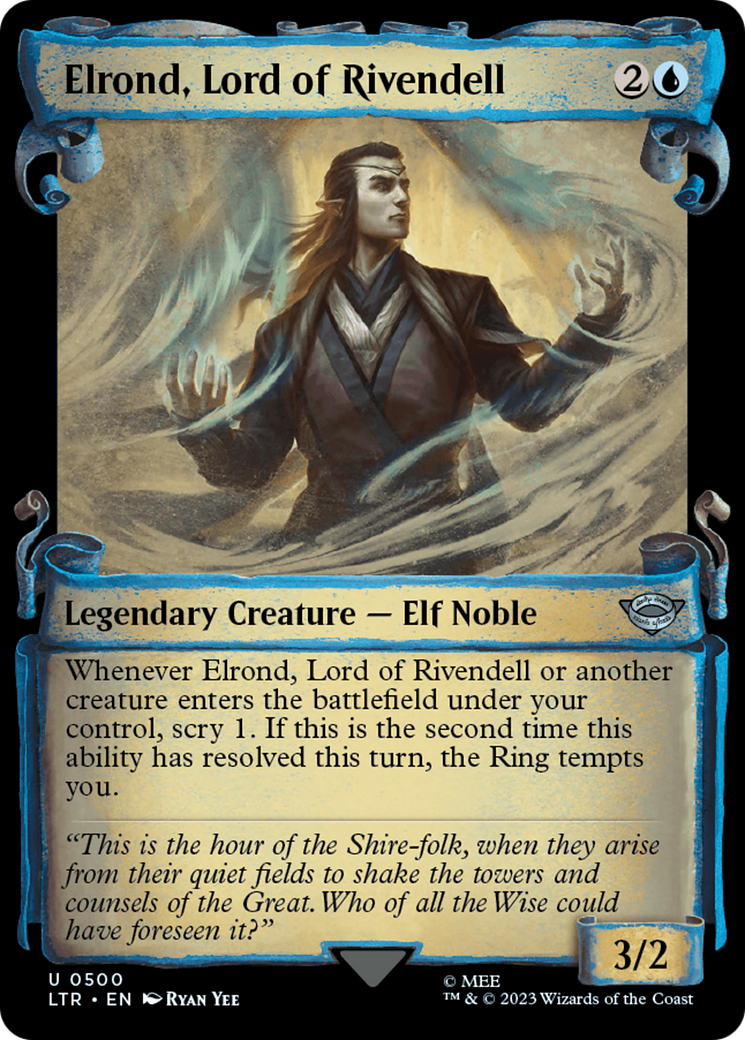 Elrond, Lord of Rivendell [The Lord of the Rings: Tales of Middle-Earth Showcase Scrolls] | Amazing Games TCG