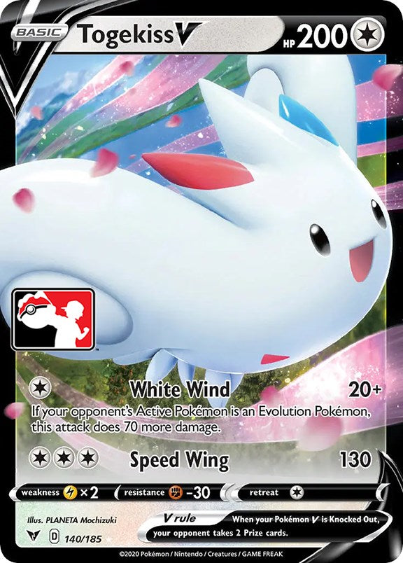 Togekiss V (140/185) [Prize Pack Series One] | Amazing Games TCG