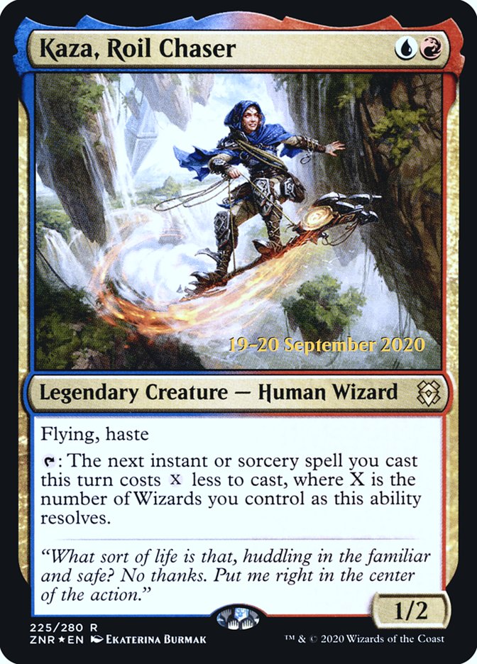 Kaza, Roil Chaser  [Zendikar Rising Prerelease Promos] | Amazing Games TCG