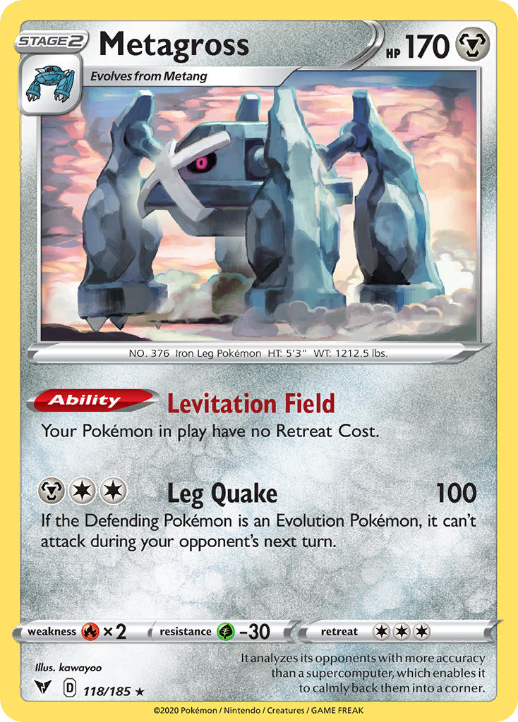 Metagross (118/185) [Sword & Shield: Vivid Voltage] | Amazing Games TCG