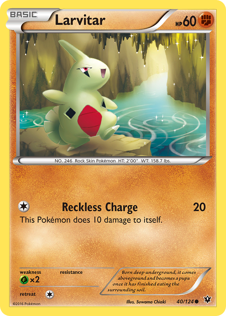 Larvitar (40/124) [XY: Fates Collide] | Amazing Games TCG