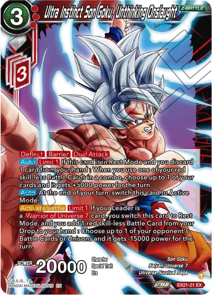 Ultra Instinct Son Goku, Unthinking Onslaught (EX21-21) [5th Anniversary Set] | Amazing Games TCG