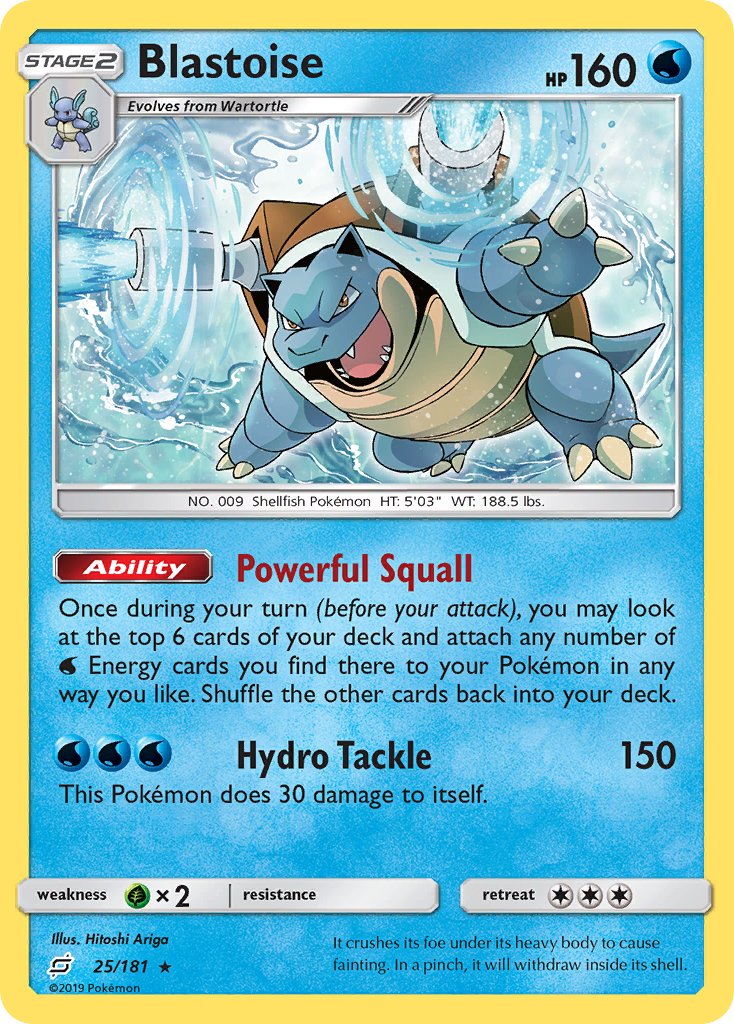 Blastoise (25/181) (Theme Deck Exclusive) [Sun & Moon: Team Up] | Amazing Games TCG