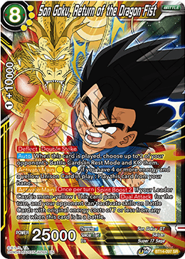 Son Goku, Return of the Dragon Fist (BT14-097) [Cross Spirits] | Amazing Games TCG