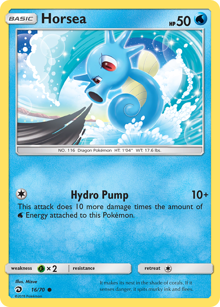 Horsea (16/70) [Sun & Moon: Dragon Majesty] | Amazing Games TCG