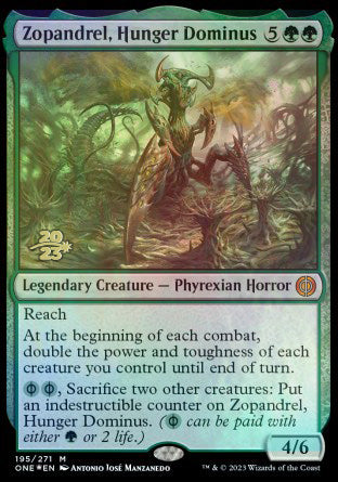 Zopandrel, Hunger Dominus [Phyrexia: All Will Be One Prerelease Promos] | Amazing Games TCG