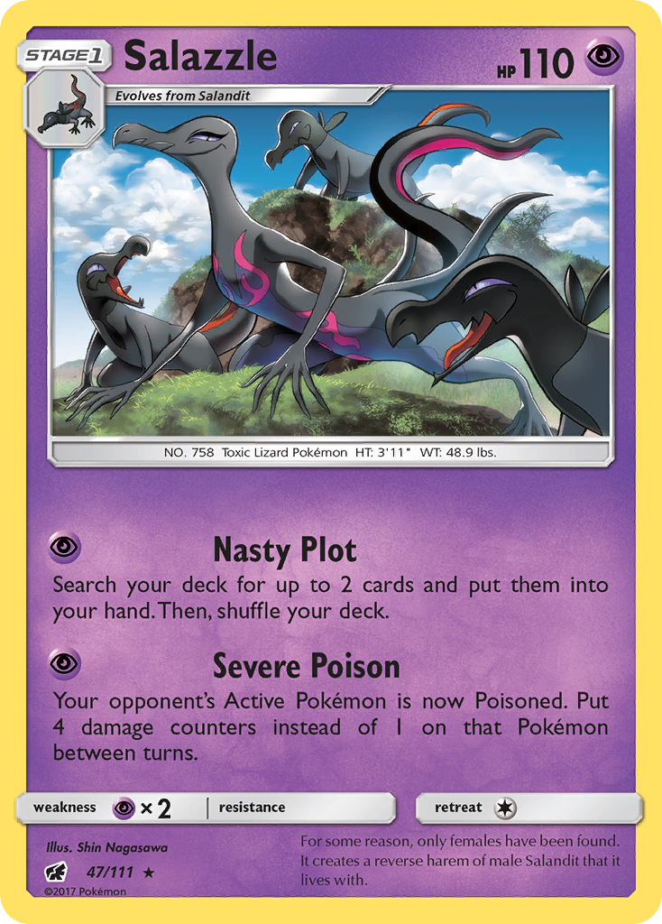 Salazzle (47/111) [Sun & Moon: Crimson Invasion] | Amazing Games TCG