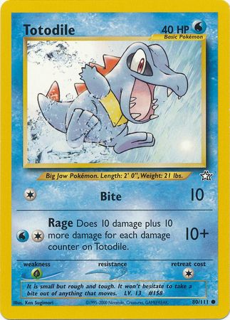 Totodile (80/111) [Neo Genesis Unlimited] | Amazing Games TCG