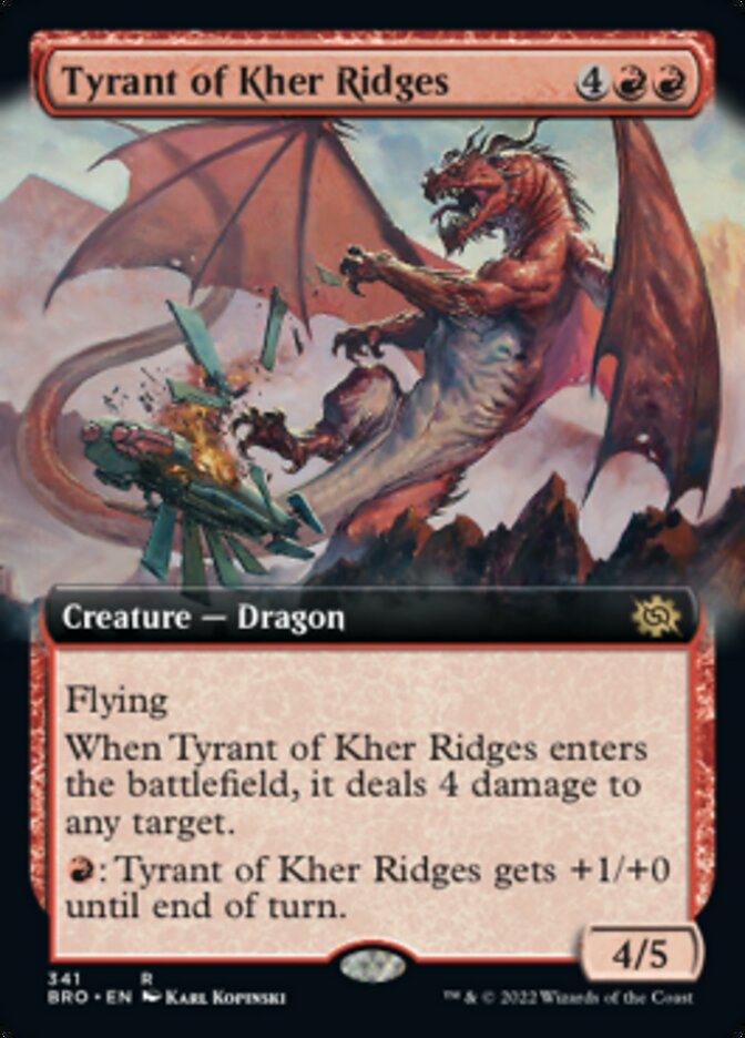 Tyrant of Kher Ridges (Extended Art) [The Brothers' War] | Amazing Games TCG
