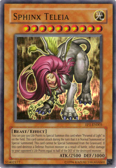 Sphinx Teleia [EP1-EN003] Ultra Rare | Amazing Games TCG