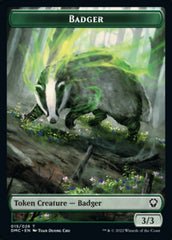 Bird (002) // Badger Double-sided Token [Dominaria United Tokens] | Amazing Games TCG