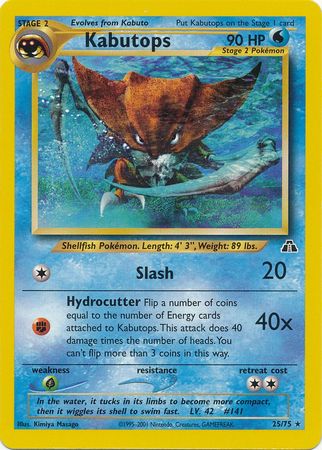 Kabutops (25/75) [Neo Discovery Unlimited] | Amazing Games TCG