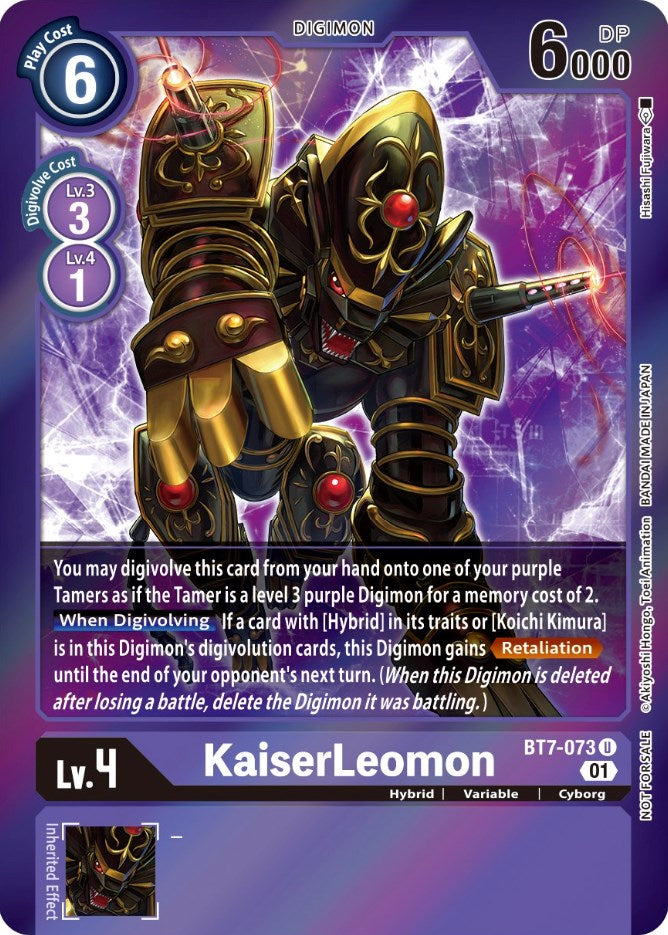 KaiserLeomon [BT7-073] (Event Pack 3) [Next Adventure Promos] | Amazing Games TCG