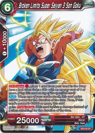 Broken Limits Super Saiyan 3 Son Goku (Starter Deck - The Extreme Evolution) [SD2-02] | Amazing Games TCG