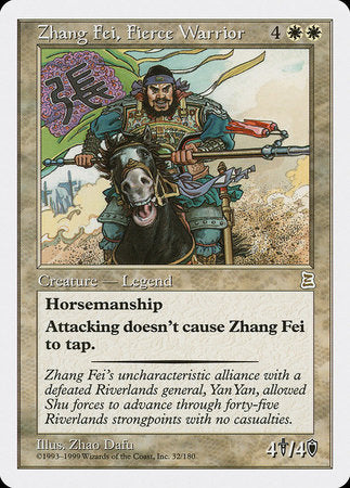 Zhang Fei, Fierce Warrior [Portal Three Kingdoms] | Amazing Games TCG