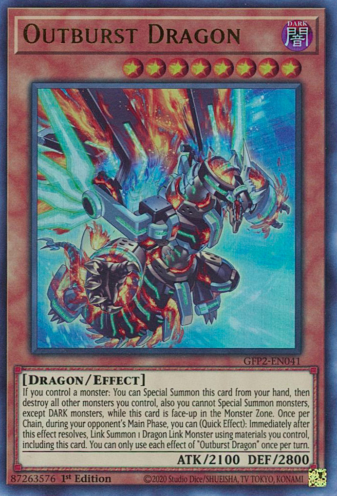 Outburst Dragon [GFP2-EN041] Ultra Rare | Amazing Games TCG