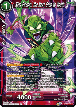 King Piccolo, the Next Step to Youth (Common) [BT13-011] | Amazing Games TCG