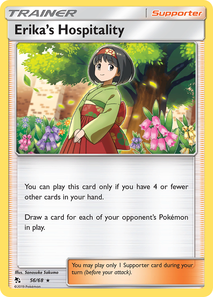 Erika's Hospitality (56/68) [Sun & Moon: Hidden Fates] | Amazing Games TCG