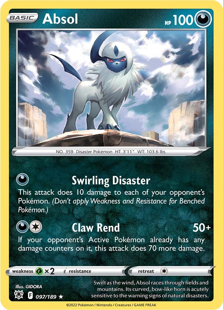 Absol (097/189) (Theme Deck Exclusive) [Sword & Shield: Astral Radiance] | Amazing Games TCG
