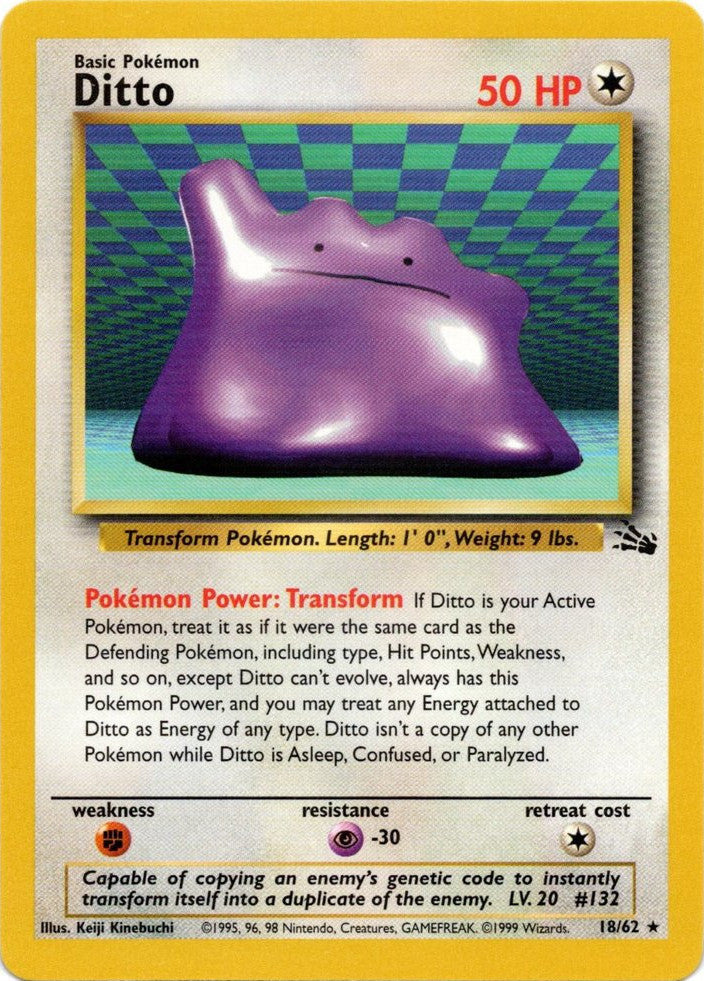 Ditto (18/62) [Fossil Unlimited] | Amazing Games TCG