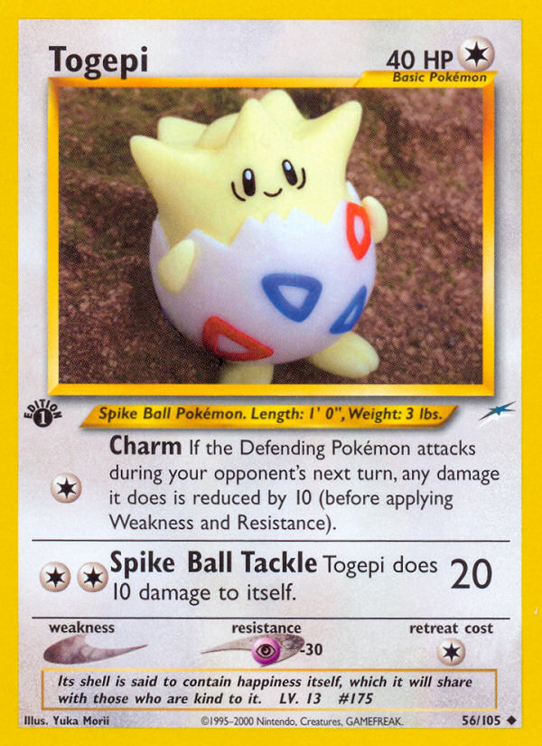 Togepi (56/105) [Neo Destiny 1st Edition] | Amazing Games TCG