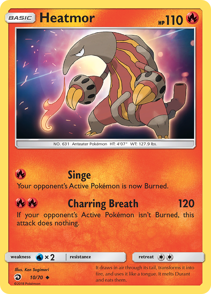 Heatmor (10/70) [Sun & Moon: Dragon Majesty] | Amazing Games TCG