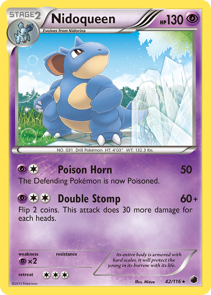 Nidoqueen (42/116) [Black & White: Plasma Freeze] | Amazing Games TCG