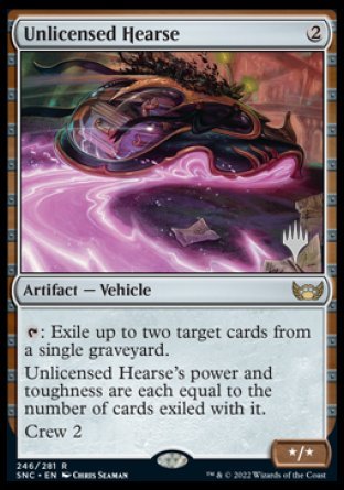 Unlicensed Hearse (Promo Pack) [Streets of New Capenna Promos] | Amazing Games TCG