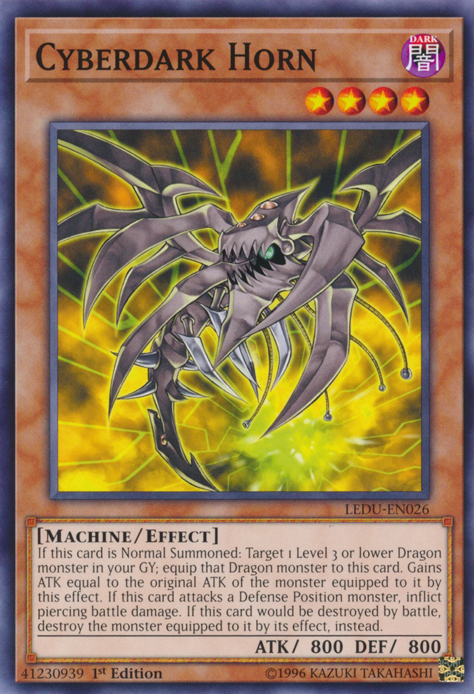 Cyberdark Horn [LEDU-EN026] Common | Amazing Games TCG