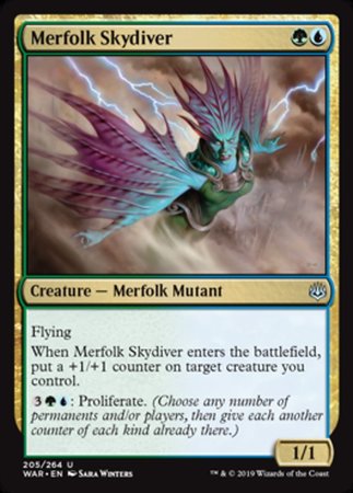 Merfolk Skydiver [War of the Spark] | Amazing Games TCG