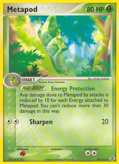 Metapod (39/112) [EX: FireRed & LeafGreen] | Amazing Games TCG